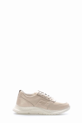 Wear Skate Shoes Casually FST Genuine Leather Women's Casual Shoes 583ZA2502 Beige - Brighton
