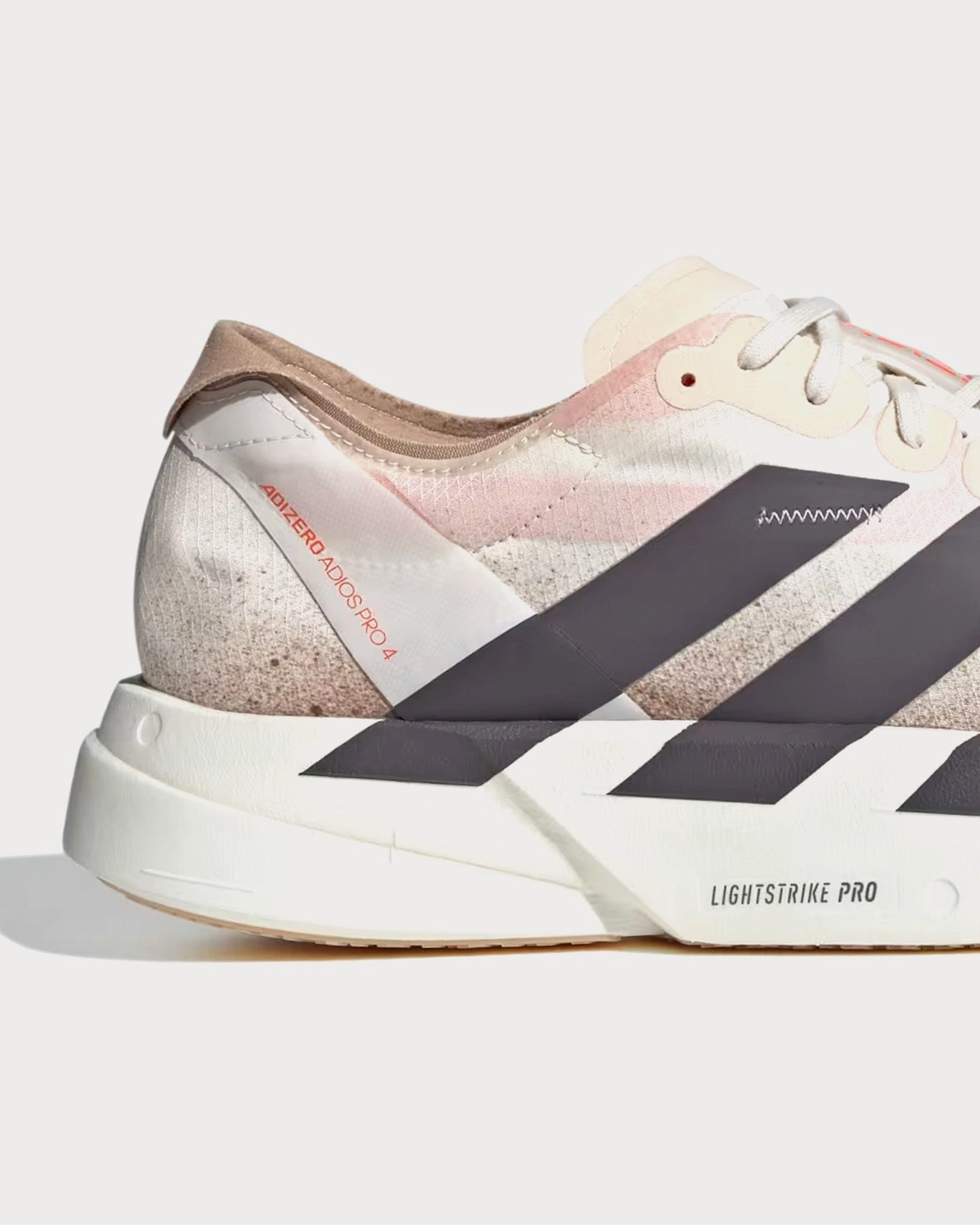 Adidas World Cup Soccer Shoes Adizero EVO SL Chalk White / Grey Strata / Impact Orange Running Shoes