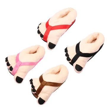 Slippers Definition Slippers Novelty Big Toe Home Indoor Cotton Shoe