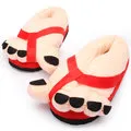 Luxury Velvet Slippers Slippers Novelty Big Toe Home Indoor Cotton Shoe