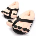 Slippers Novelty Big Toe Home Indoor Cotton Shoe Slippers With Removable Sole