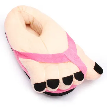 Slippers Novelty Big Toe Home Indoor Cotton Shoe Cozy Comfy Slippers