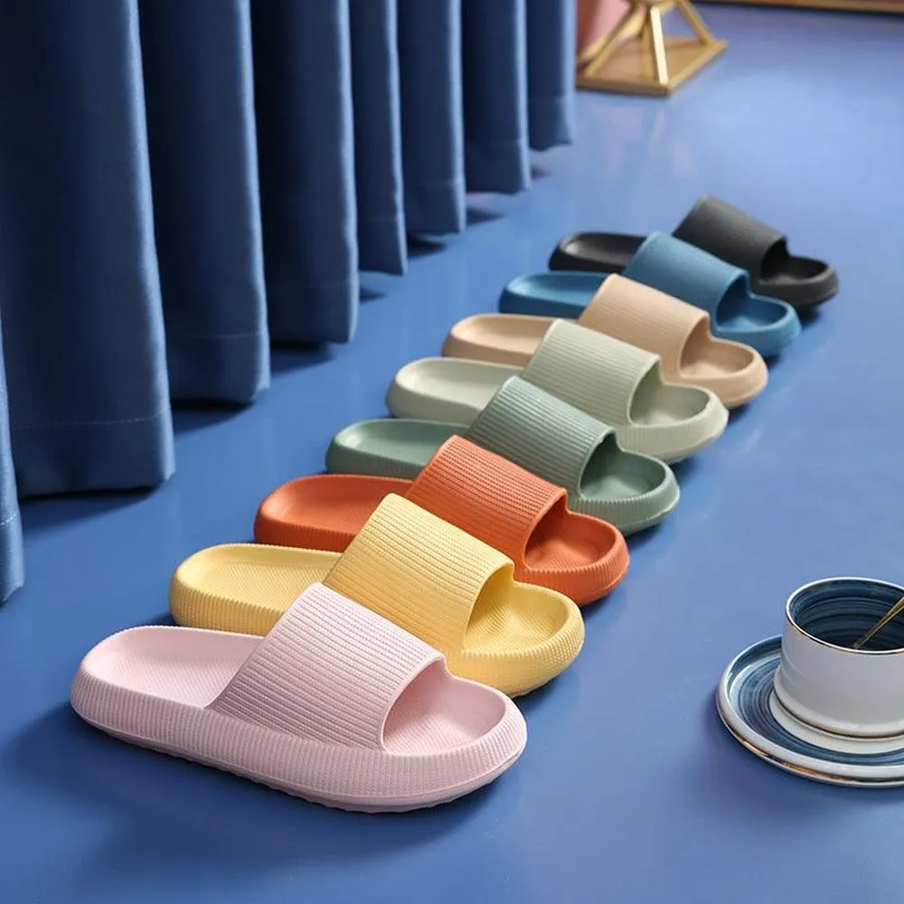 Thick Platform Cloud Slippers Unisex Lifting Slippers