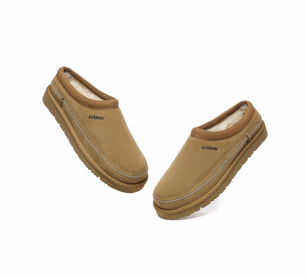 4e Slippers EVERAU UGG Slippers Men Sheepskin Wool Casual Skaftafell