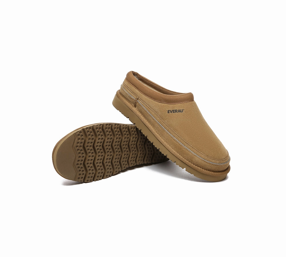 Slippers Spanish Slang EVERAU UGG Slippers Men Sheepskin Wool Casual Skaftafell