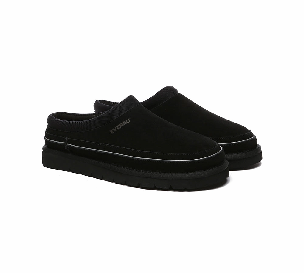 Organic Cotton Slippers EVERAU UGG Slippers Men Sheepskin Wool Casual Skaftafell