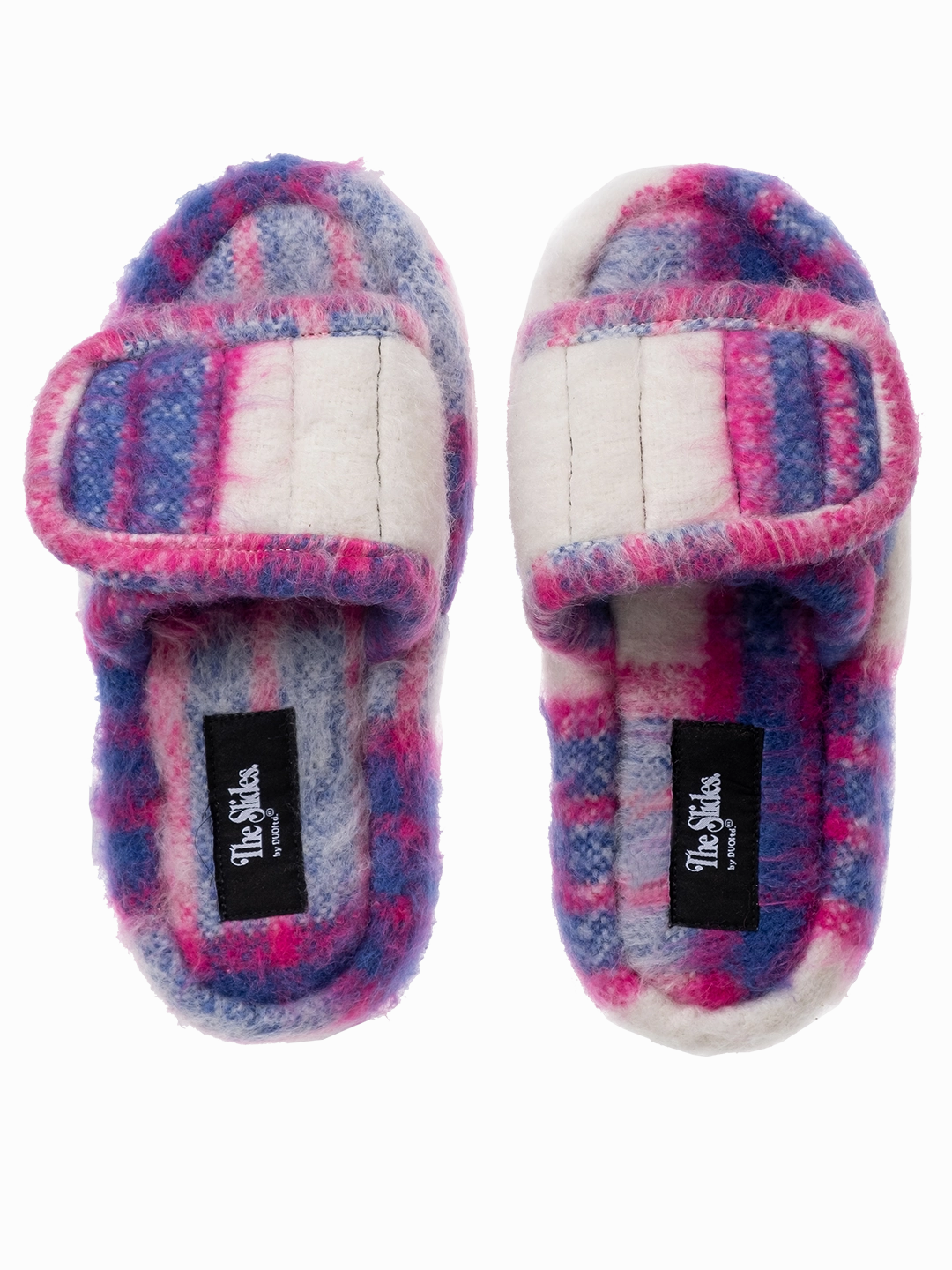 The Wiz Silver Slippers The Checked Wool Slides.