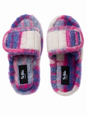 Casual Wear Slippers The Checked Wool Slides.