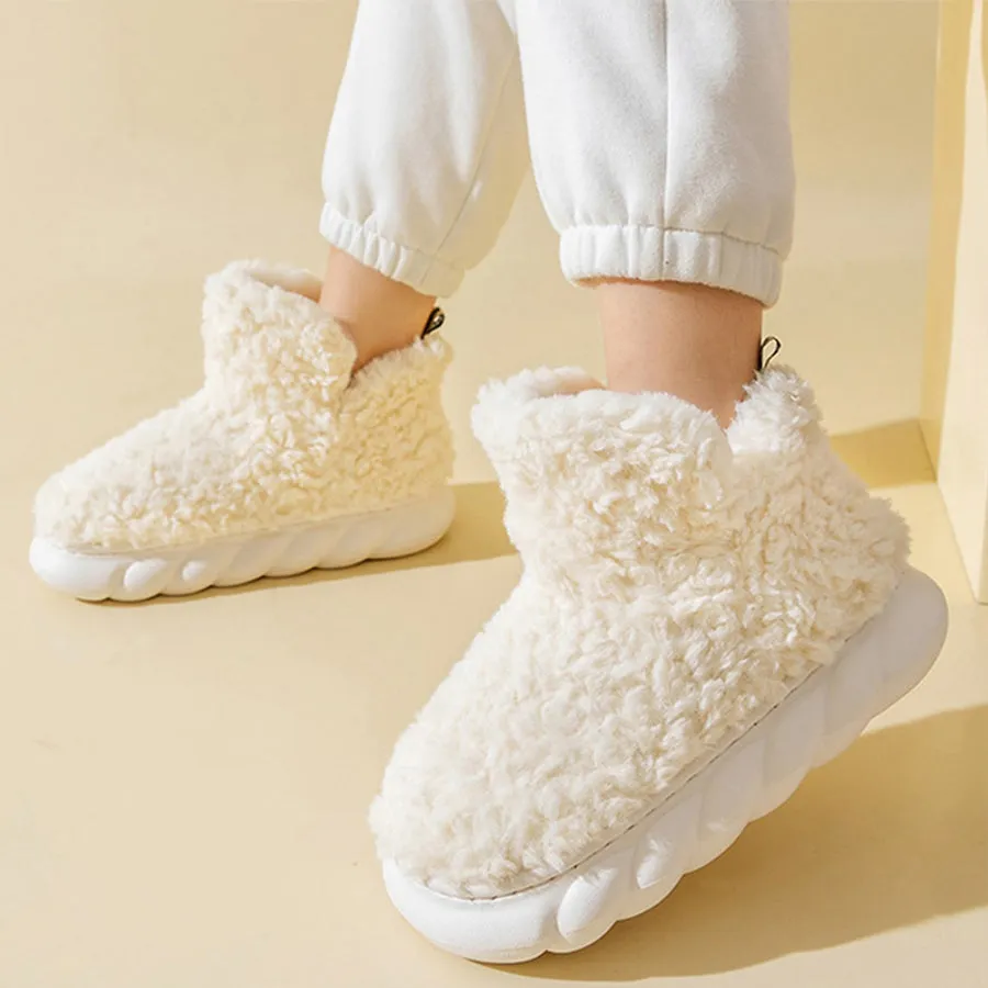 Suede Clog Slippers Womens Cute Fuzzy Slipper Boots