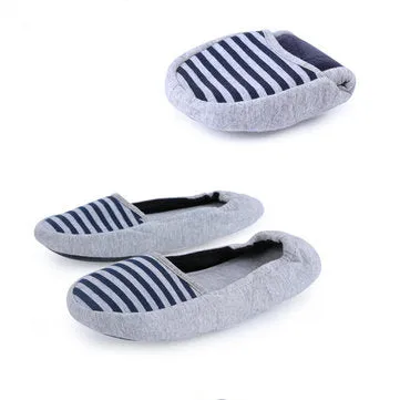 Hpuse Slippers Slippers Women Flat Fashional Breathable Navy Stripe Casual Shoes
