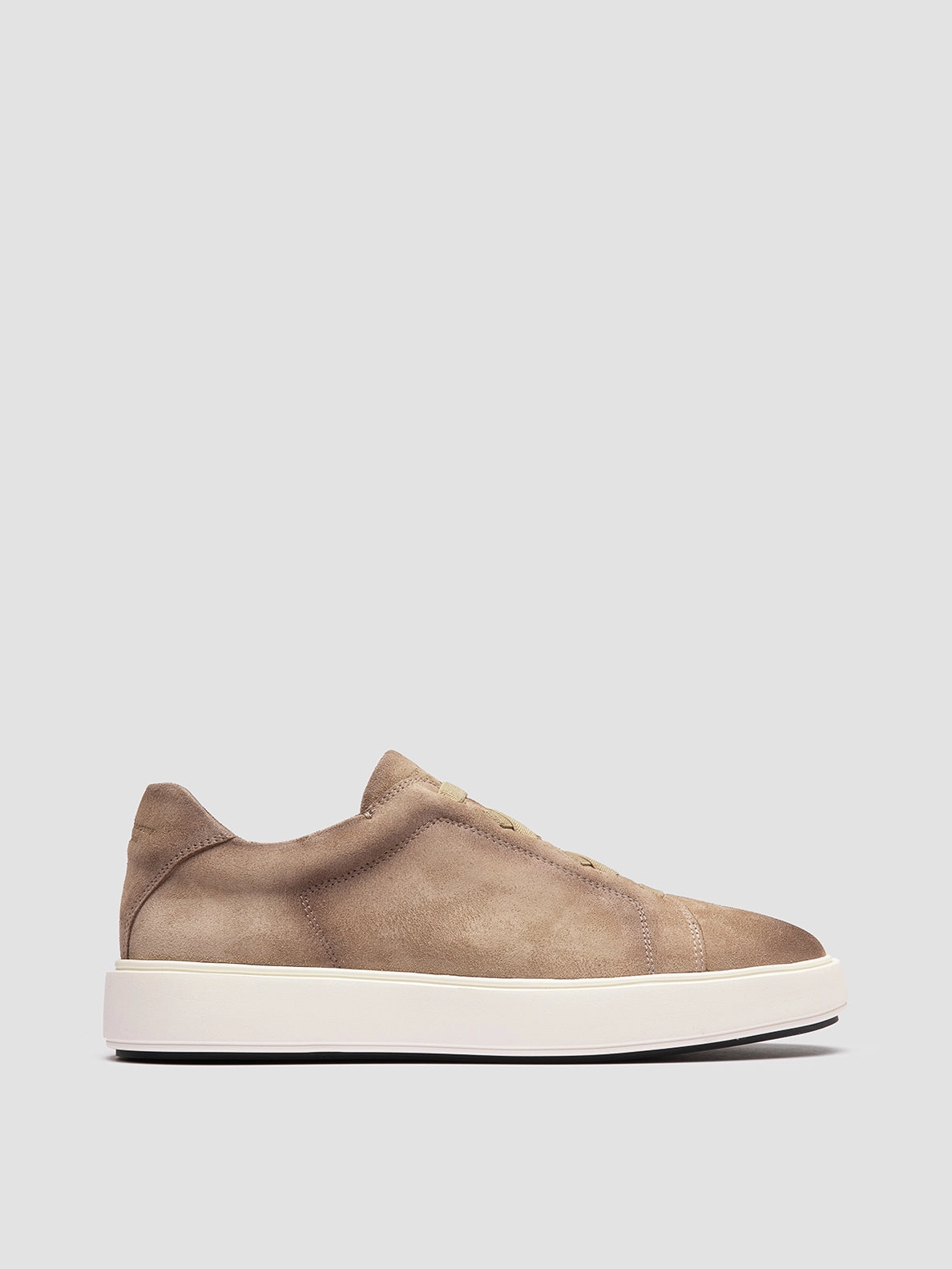 SLOUCH 001 - Beige Suede Low Top Sneakers Sneakers For Nurses