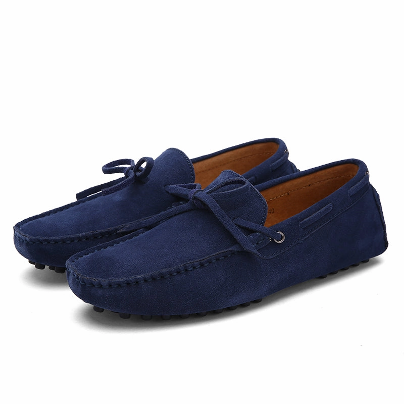 8053 Arc Crazy Horse Leather Platform Casual Shoes Size Men Casual Suede Genuine Leather Slip-On Shoes