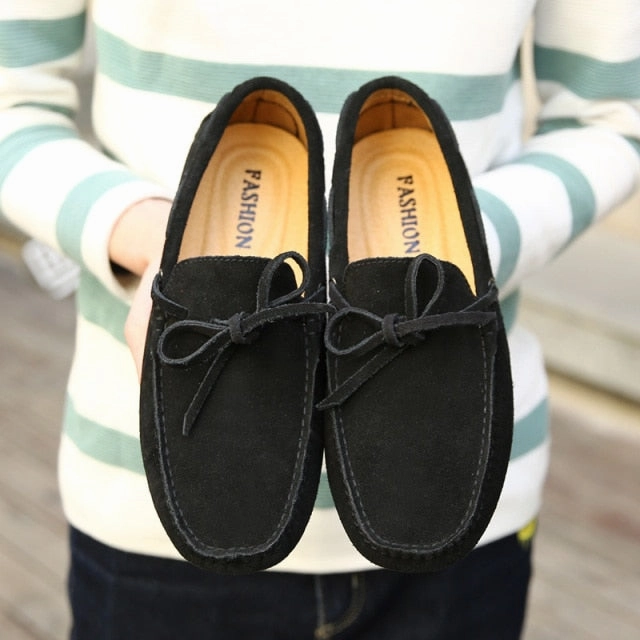 Men Casual Suede Genuine Leather Slip-On Shoes Smart Casual Shoes Sale