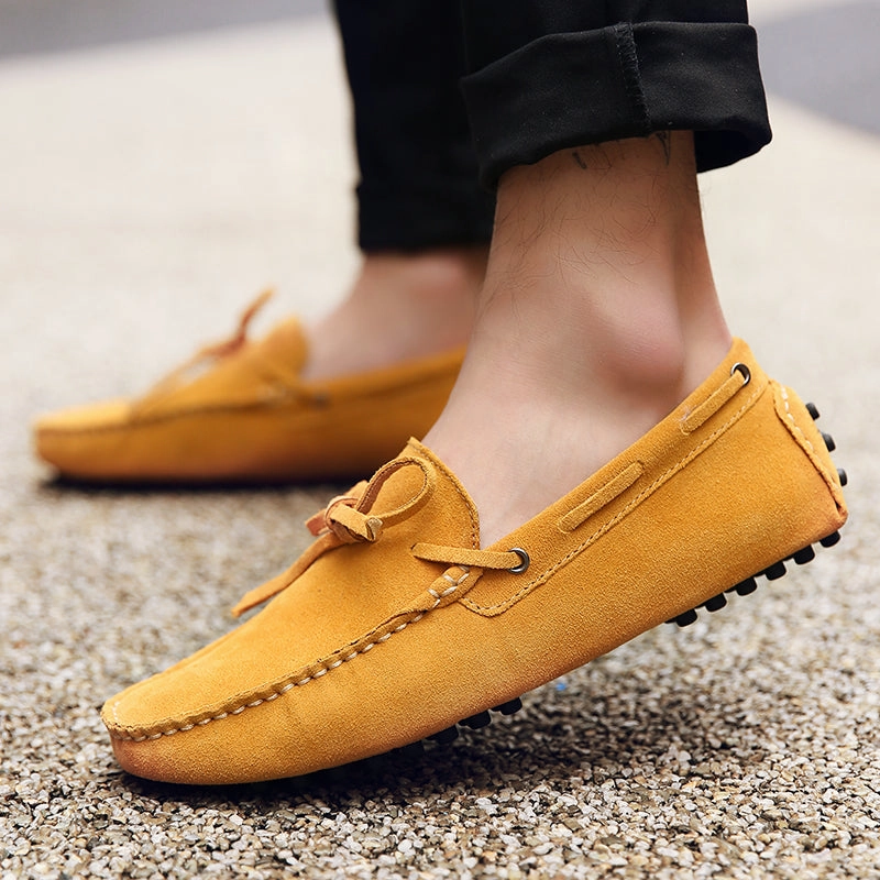 Men Casual Suede Genuine Leather Slip-On Shoes Mens Goshen 2 Casual Sneaker Shoe
