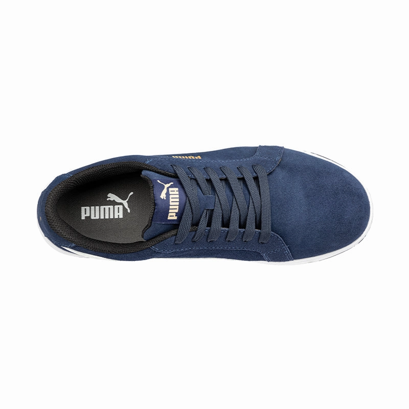 Puma Iconic Composite Safety Shoe (Blue/White) Puma Racing Flats Running Shoes