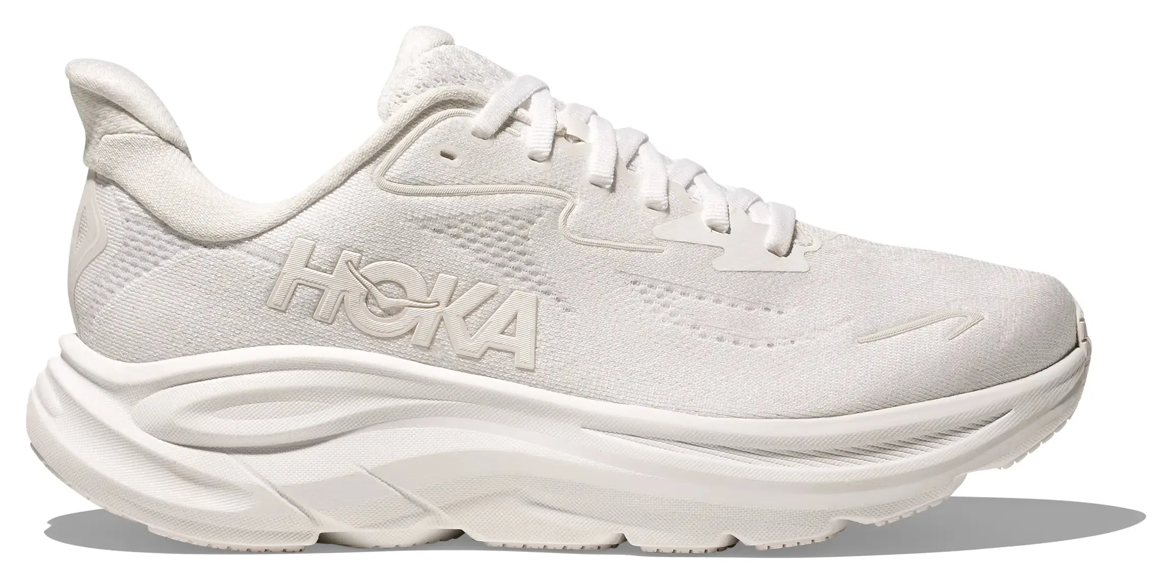 Womens Hoka Clifton 10  Plush Cushion, Proven Performance Glow In The Dark Running Shoes