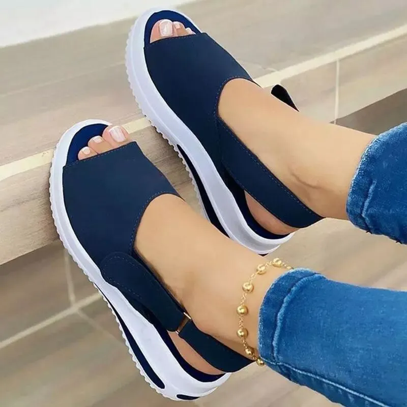 New Fashion Shoes Women Sandals Women Walking Sandals Open Toe Sandals For Women Casual Outdoor Footwear Zapatillas Mujer Cute Flat Sandals