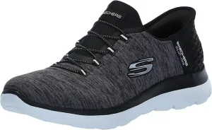 Transparent Sneakers Skechers Womens Hands Free Summits Dazzling Haze