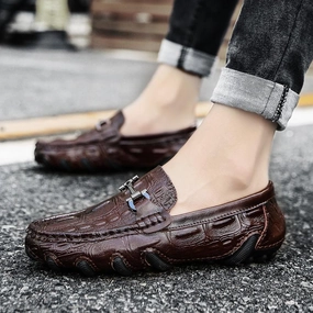 Tyrese Haliburton Loafers Luxury Genuine Leather Slip-on Men's Loafers Boat Shoes