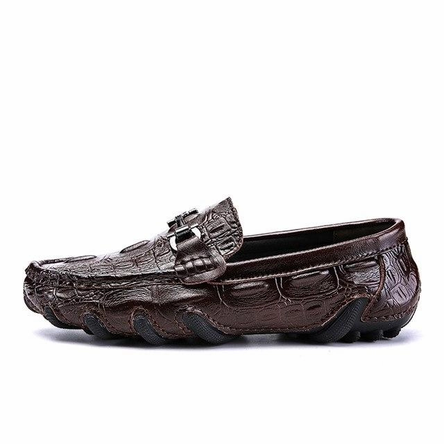 Luxury Genuine Leather Slip-on Men's Loafers Boat Shoes Penny Loafers With Suit