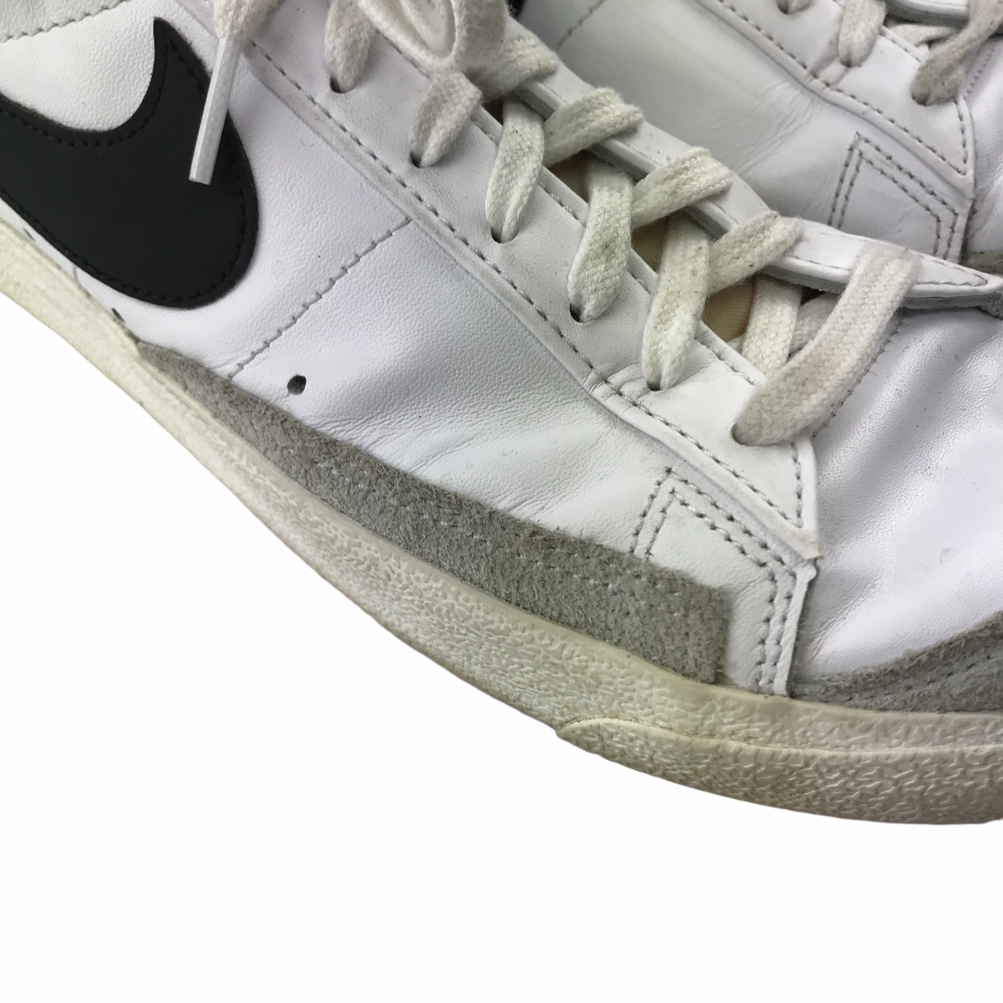 Asics Track Running Shoes Nike Trainers Shoe Size 9 White Flat Soles with Laces