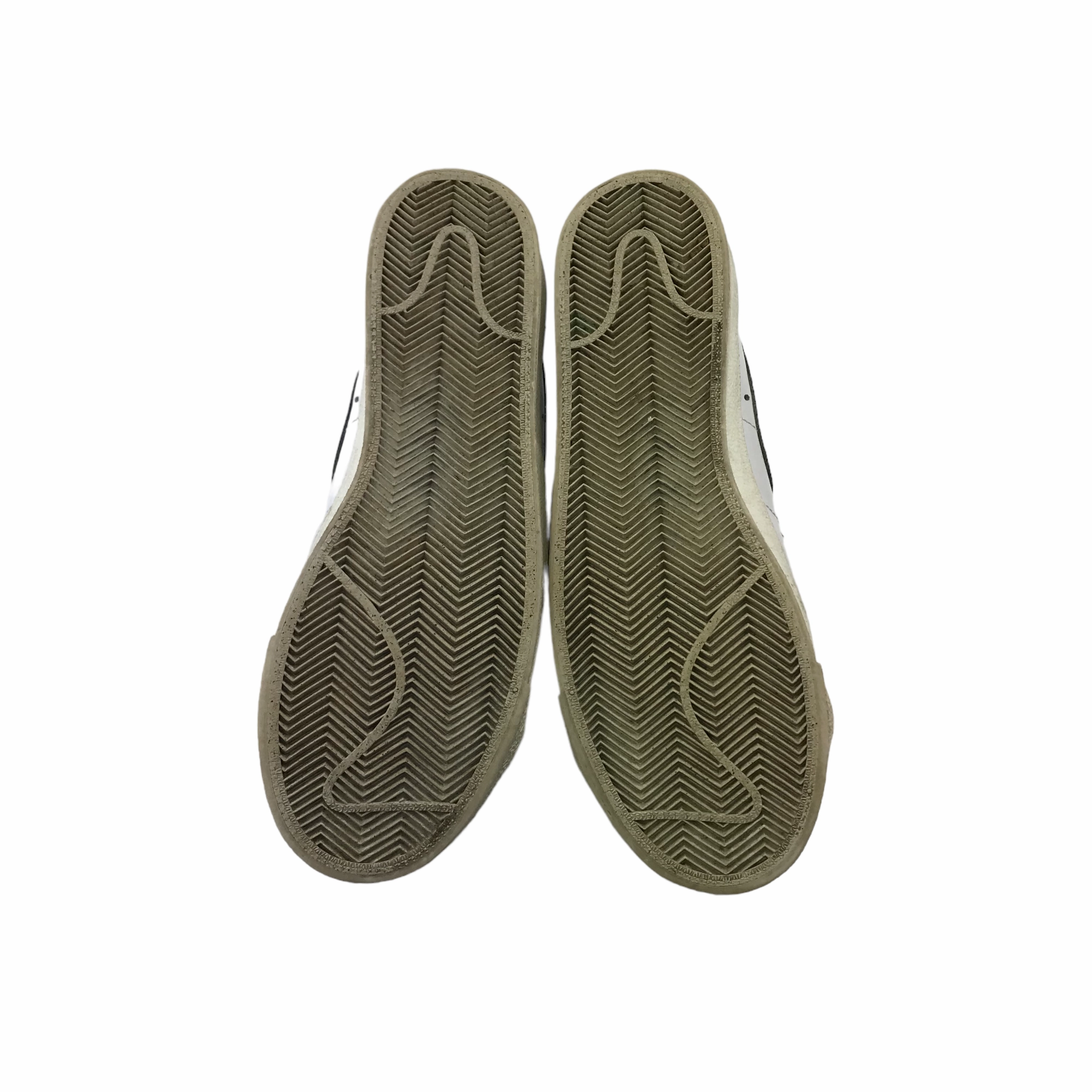 Asics Hiking Shoe Nike Trainers Shoe Size 9 White Flat Soles with Laces