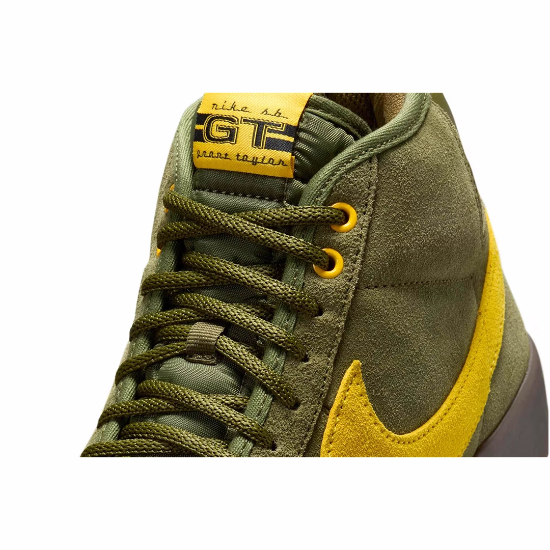 Shop Asics Tennis Shoes Antihero x Nike SB Zoom Blazer Mid Pro GT Rough Green/Amarillo-Black