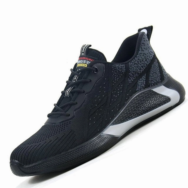 Sneakers Anti-puncture Work Shoes Men Steel Toe Shoes Footwear Flat Shoes Wear Dresses
