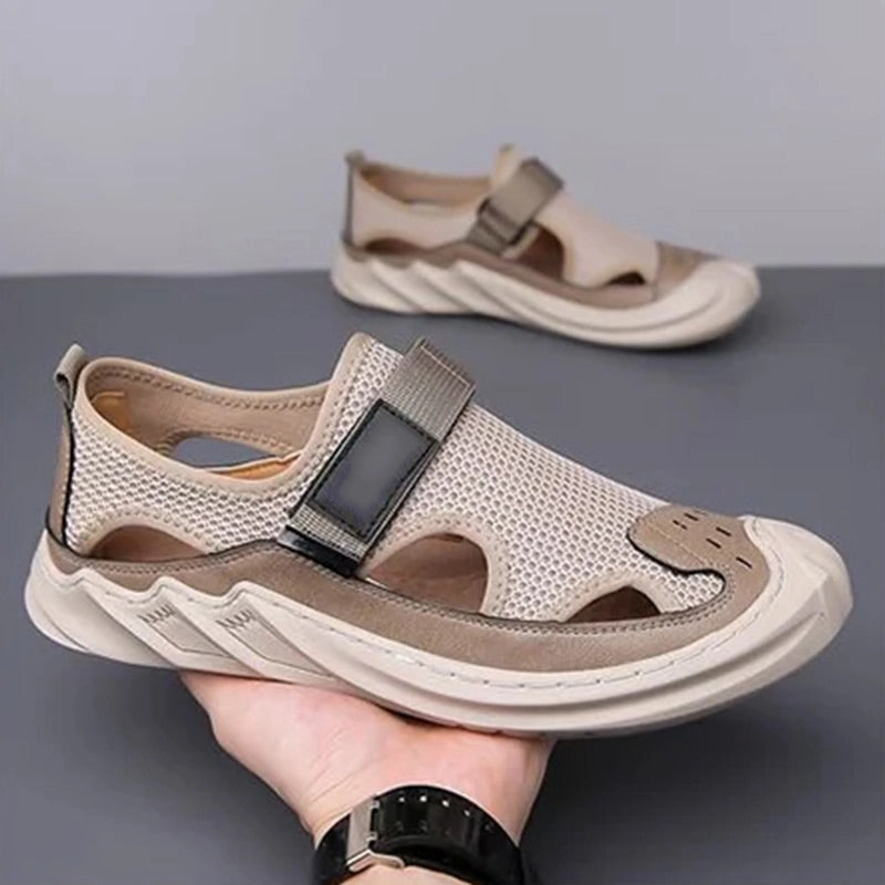 Men's Summer Casual Breathable Mesh Soft Sole Sandals Neuropathy Sandals