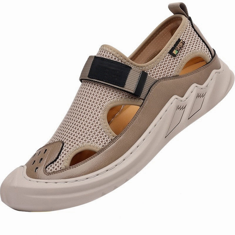 Antigua Y Barbuda Men's Summer Casual Breathable Mesh Soft Sole Sandals