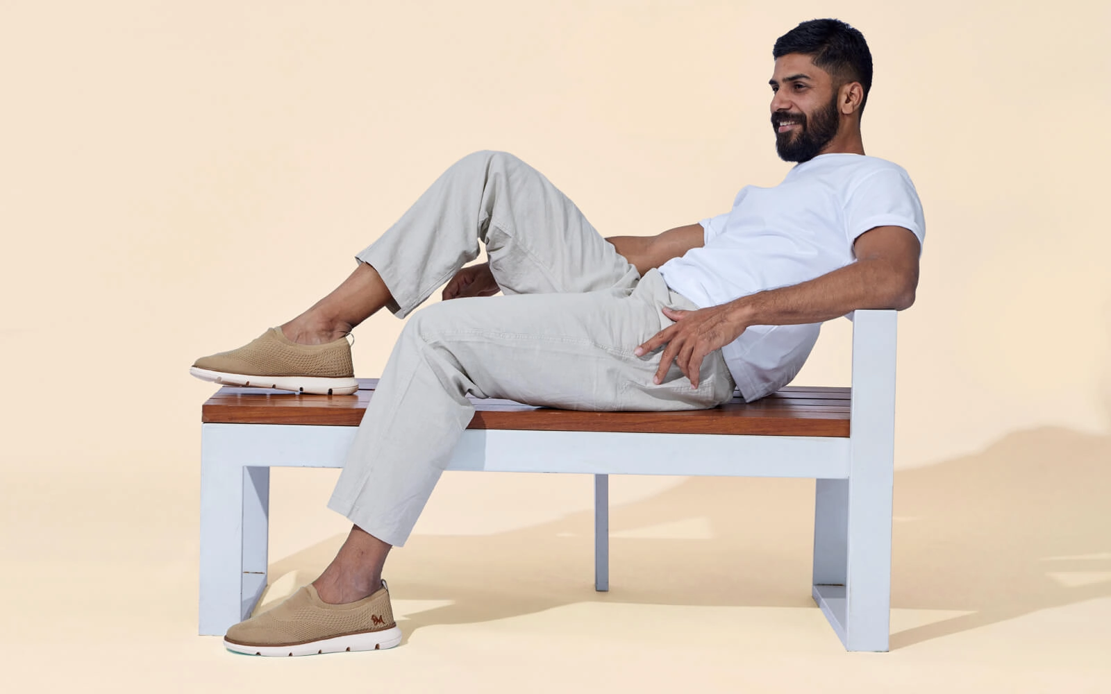 Luxury House Slippers Dress Slip Ons : Beige