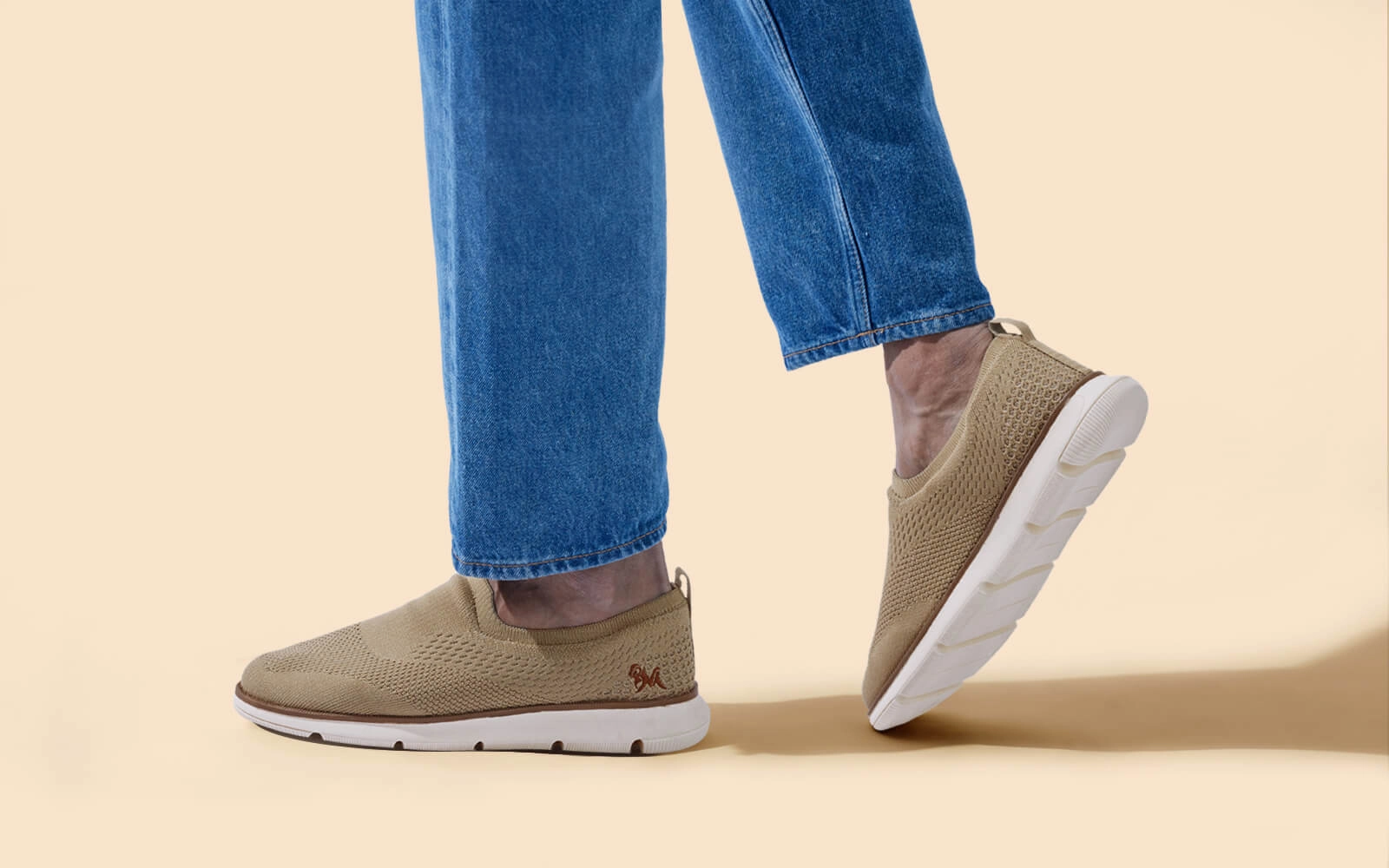 Dress Slip Ons : Beige Country Road Slides