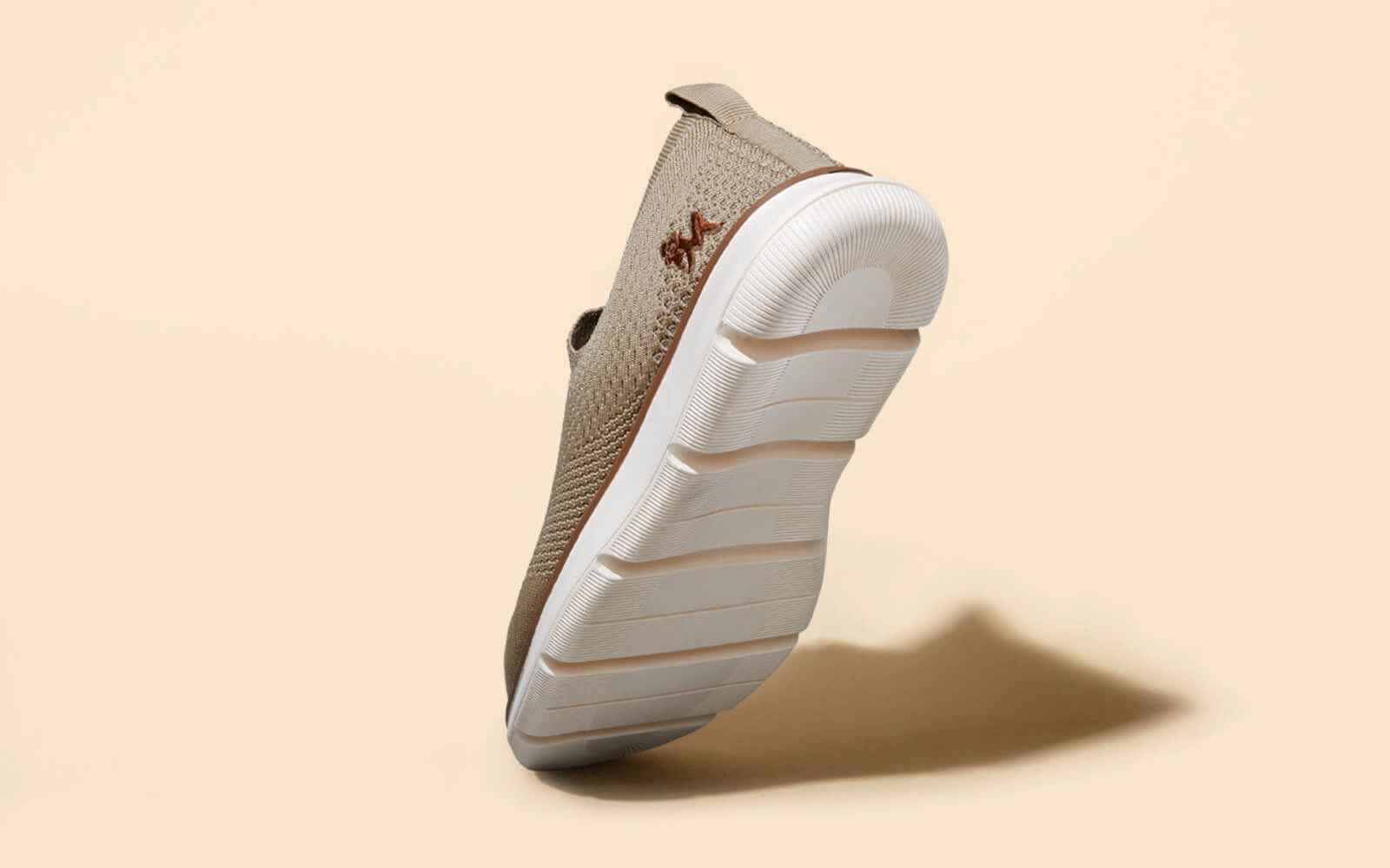 Dress Slip Ons : Beige Custom Logo Slippers