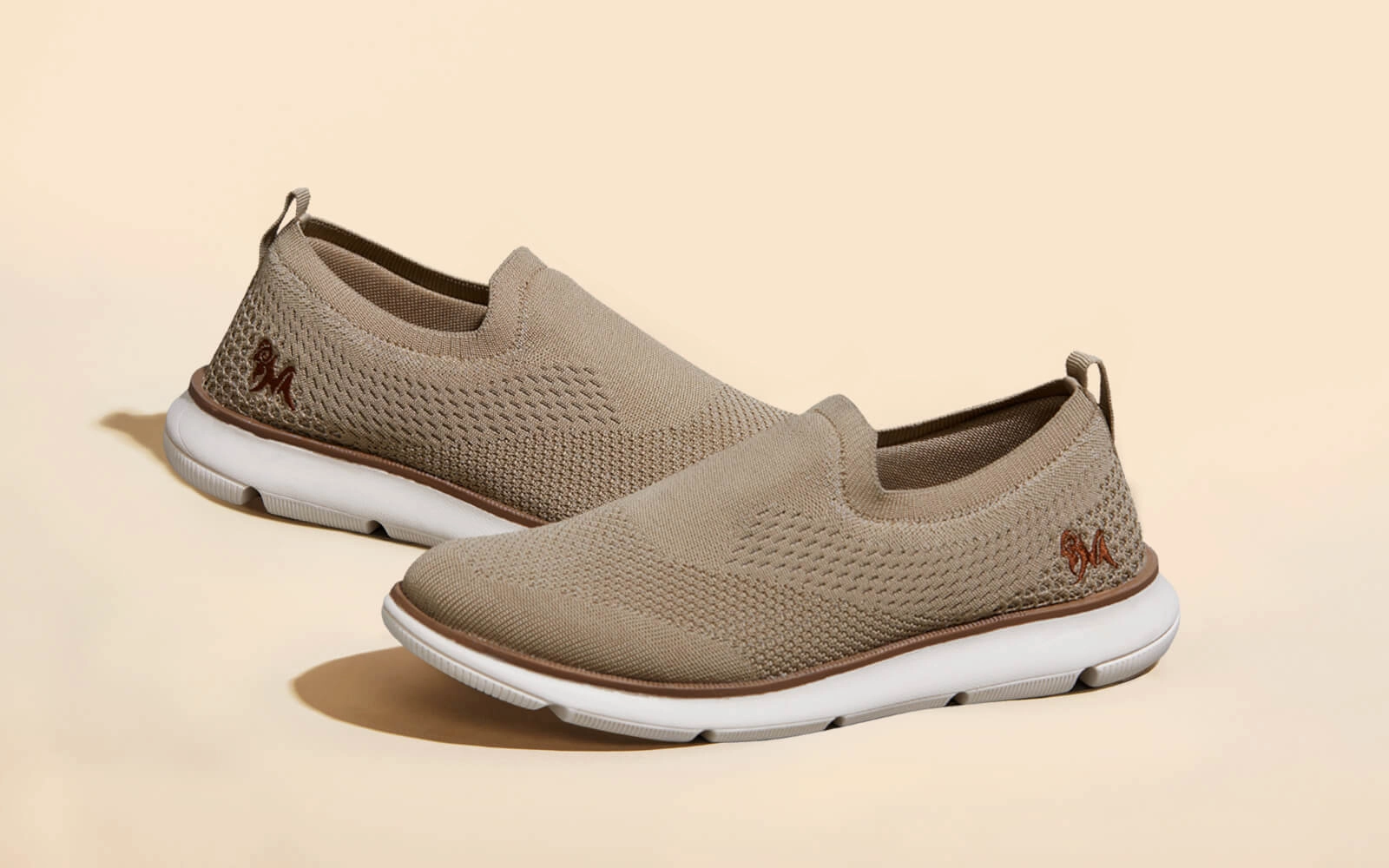 Dress Slip Ons : Beige Safest Slippers For Elderly