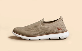 The Wiz Silver Slippers Dress Slip Ons : Beige