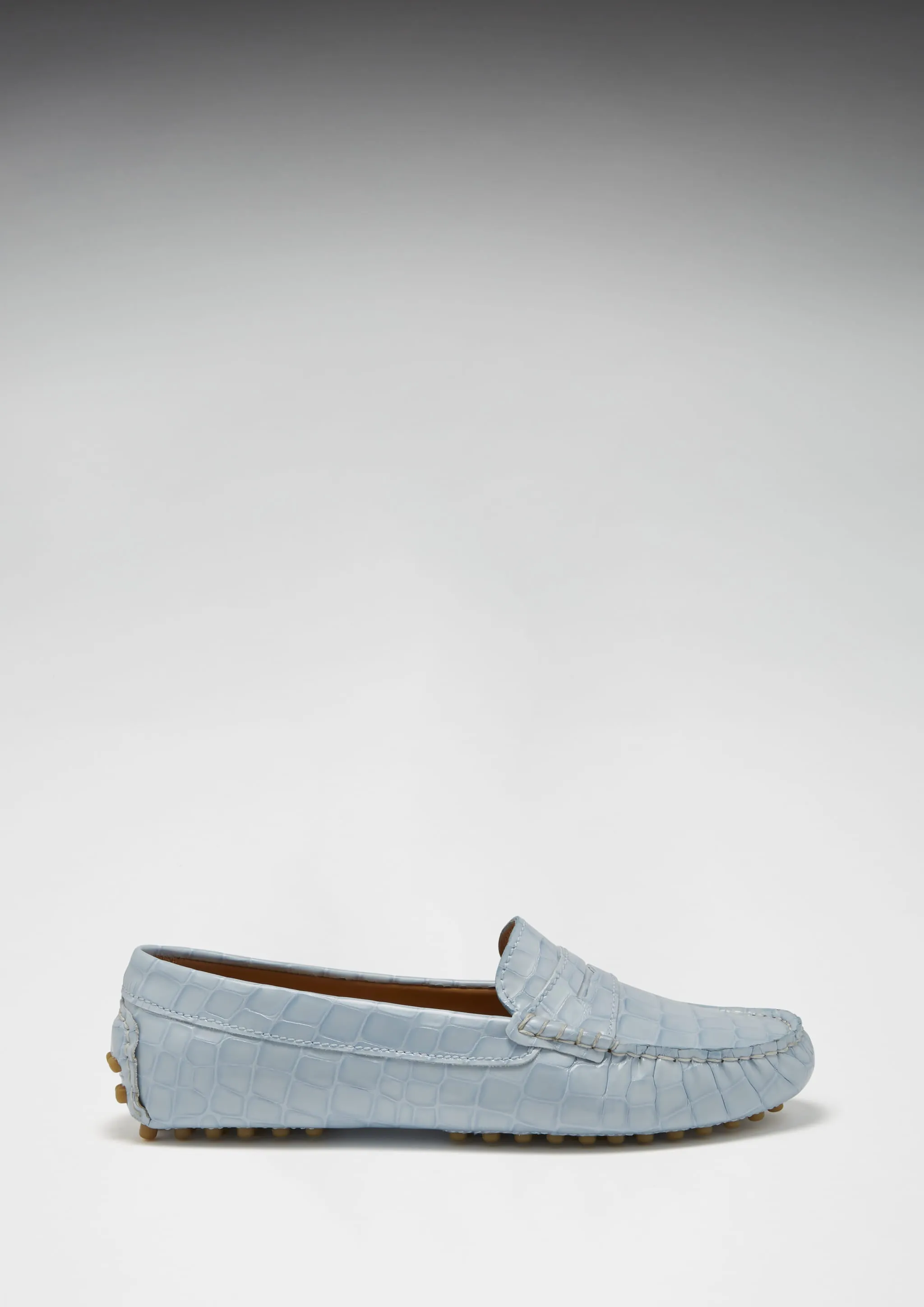Women's Penny Driving Loafers, powder blue print patent leather Sanctuary Loafers