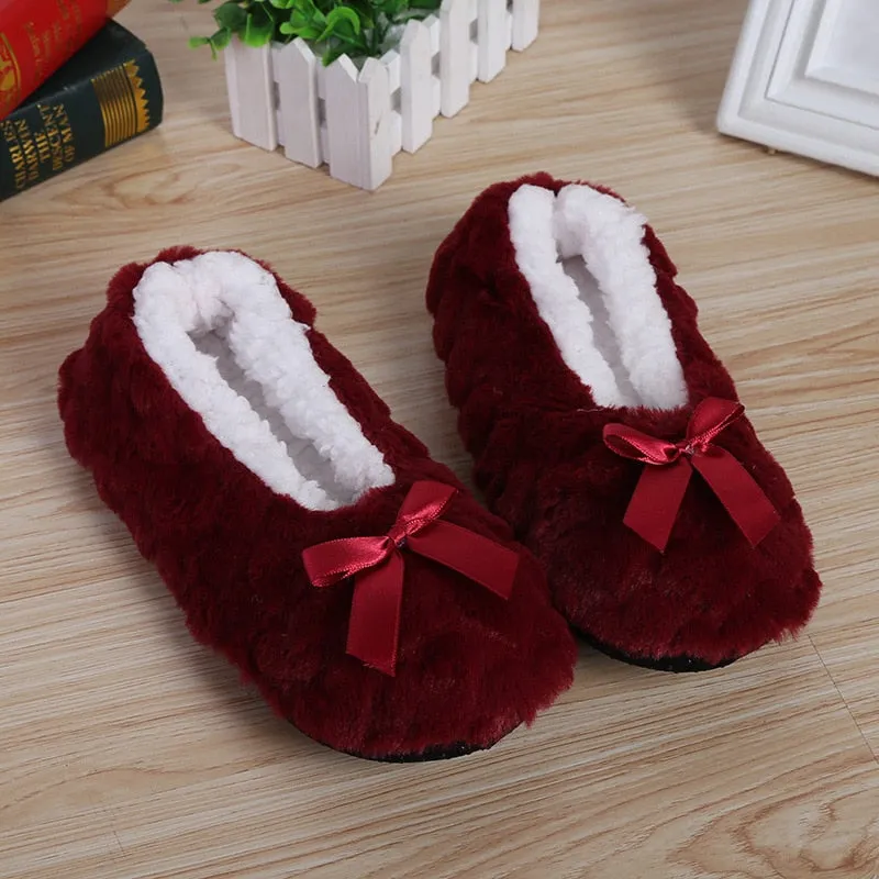 Soft Plush Indoor Home Slippers Granny Slippers