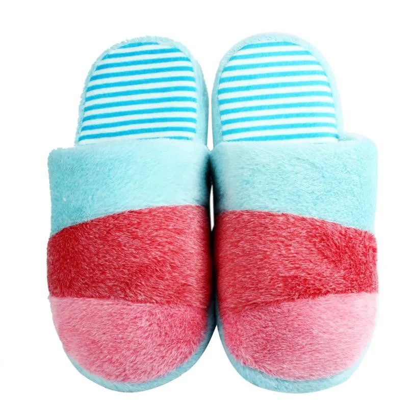 Ladies Slides Soft Warm Lovely Velvet Women Ladies Home Anti Slip Slippers Indoor Shoes Cotton Slippers Soft Shoes