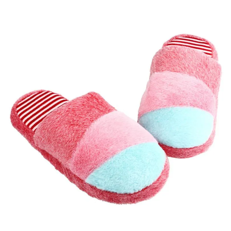 Soft Warm Lovely Velvet Women Ladies Home Anti Slip Slippers Indoor Shoes Cotton Slippers Soft Shoes H Slippers