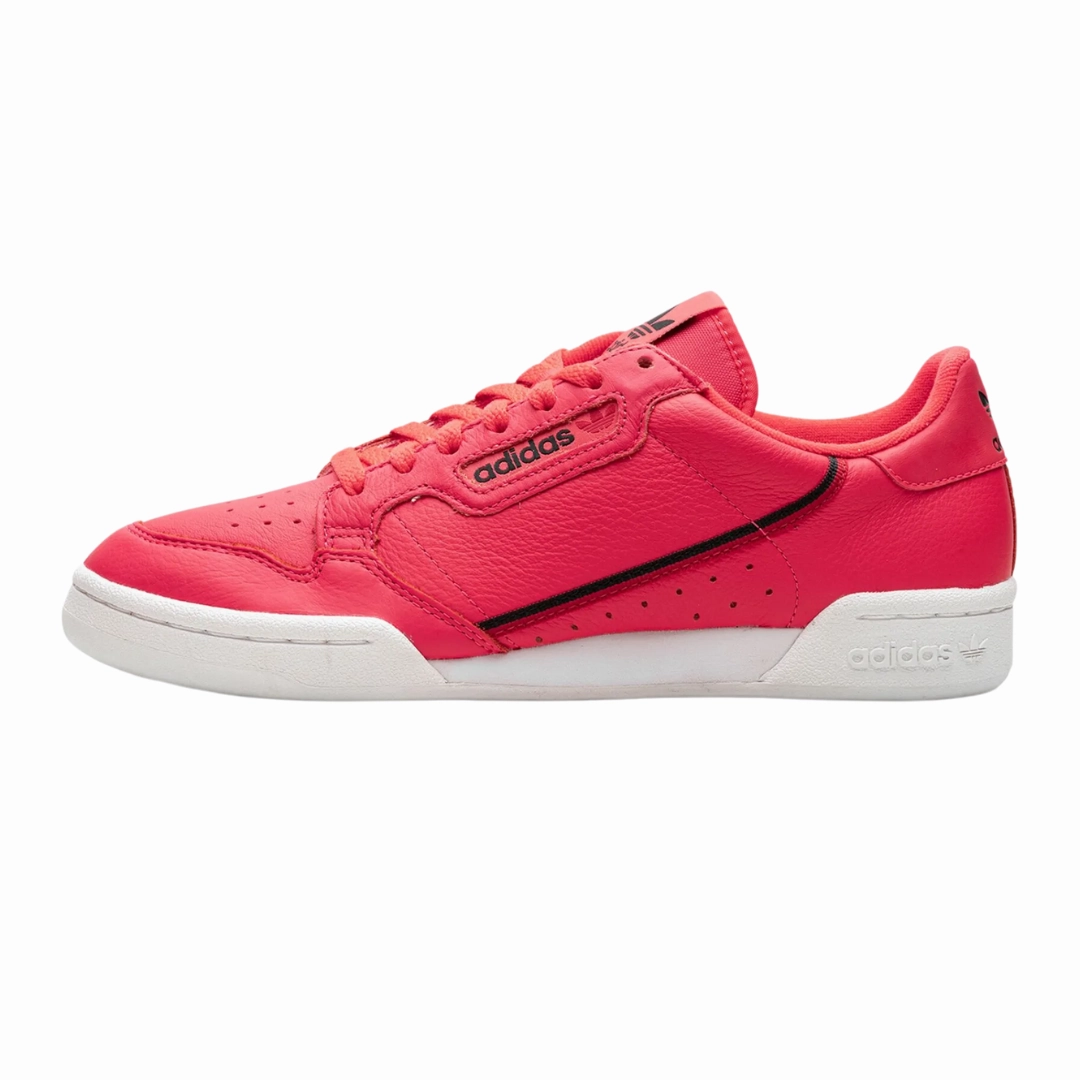 Retro Shoes Adidas Adidas - Kid's Continental 80 J 'Shock Red' - Shock Red / Core Black / Scarlet