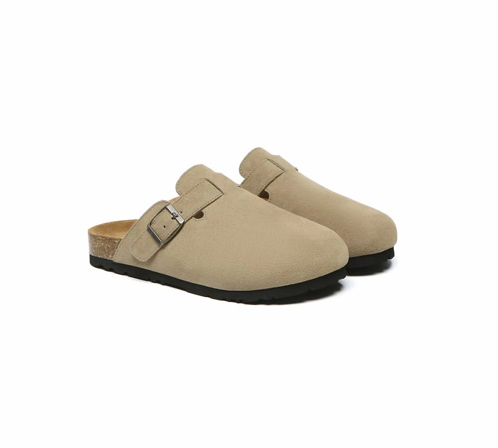 EVERAU Men Adjustable Buckled Straps Slip-on Flat Sandal Slides Large Size Mason Alien Slippers