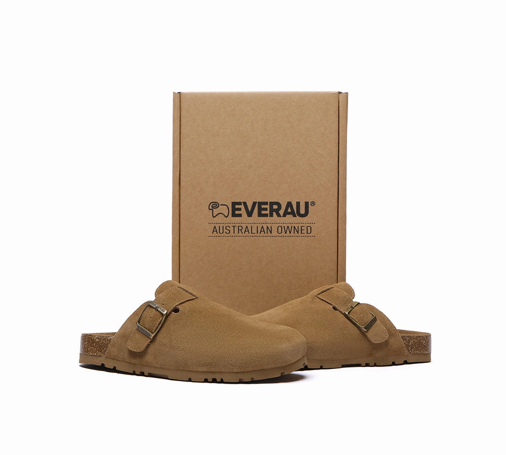 Mommy Slippers EVERAU Men Adjustable Buckled Straps Slip-on Flat Sandal Slides Large Size Mason