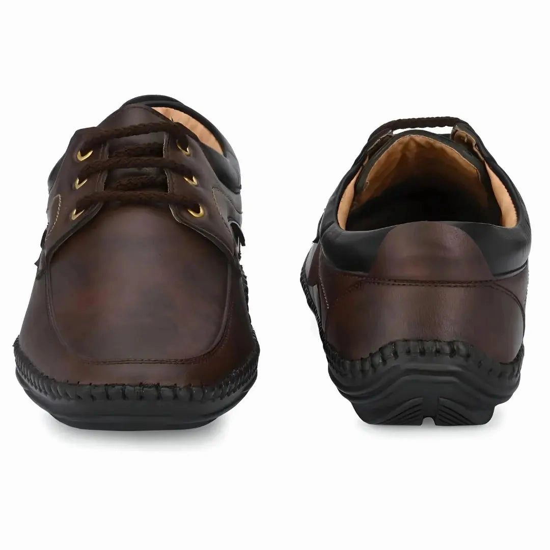 Gyw Loafers Loafers for Men, Rising Wolf Daily Wear Mens Loafers Brown Color