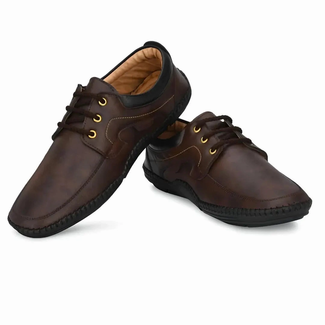 Nomasei Loafers Loafers for Men, Rising Wolf Daily Wear Mens Loafers Brown Color