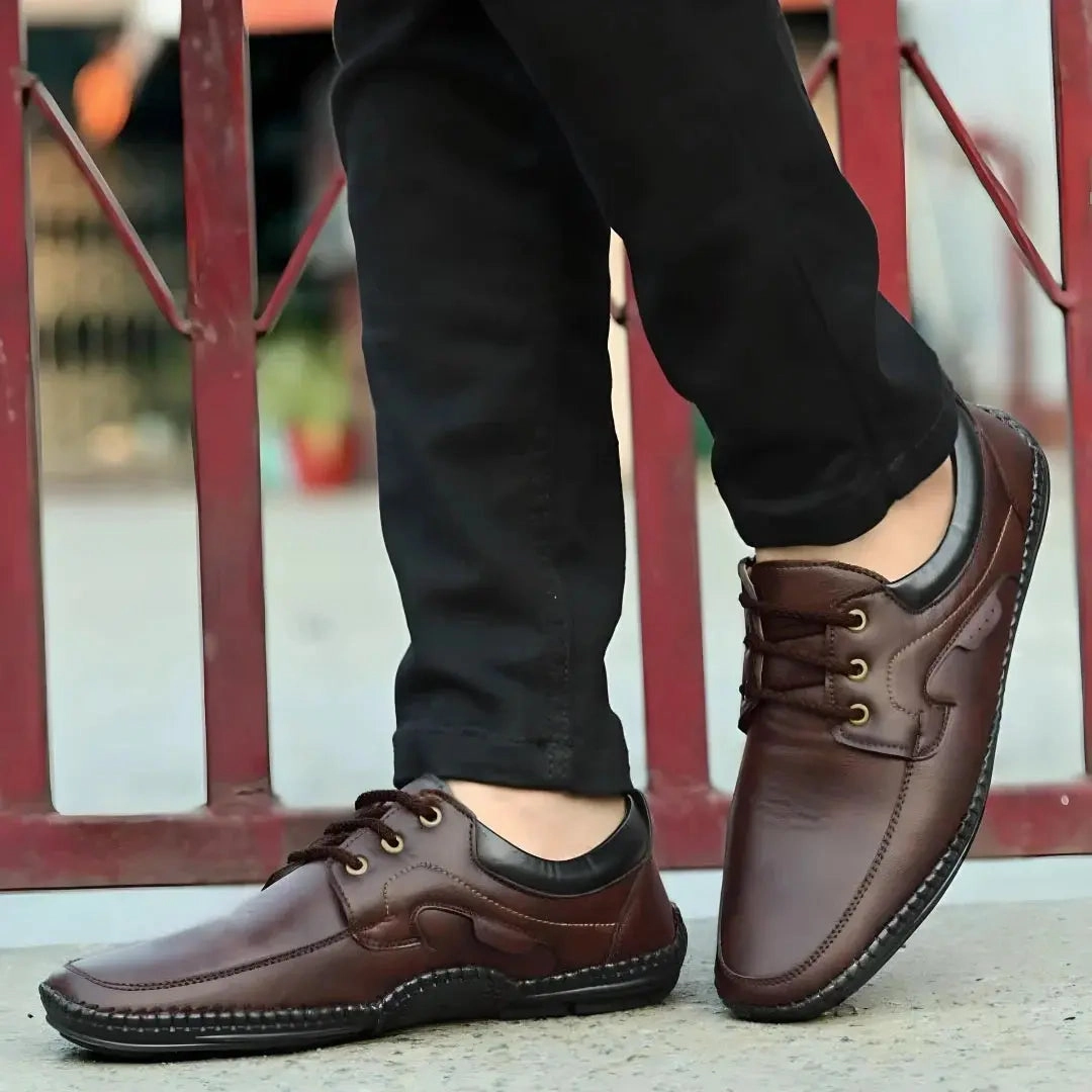 Loafers for Men, Rising Wolf Daily Wear Mens Loafers Brown Color High Heel Loafers Outfit