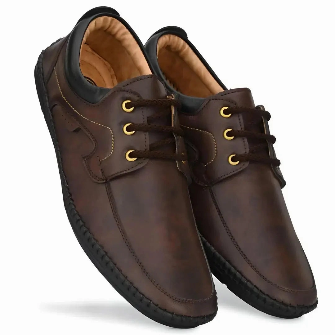 Loafers for Men, Rising Wolf Daily Wear Mens Loafers Brown Color Corkys Loafers