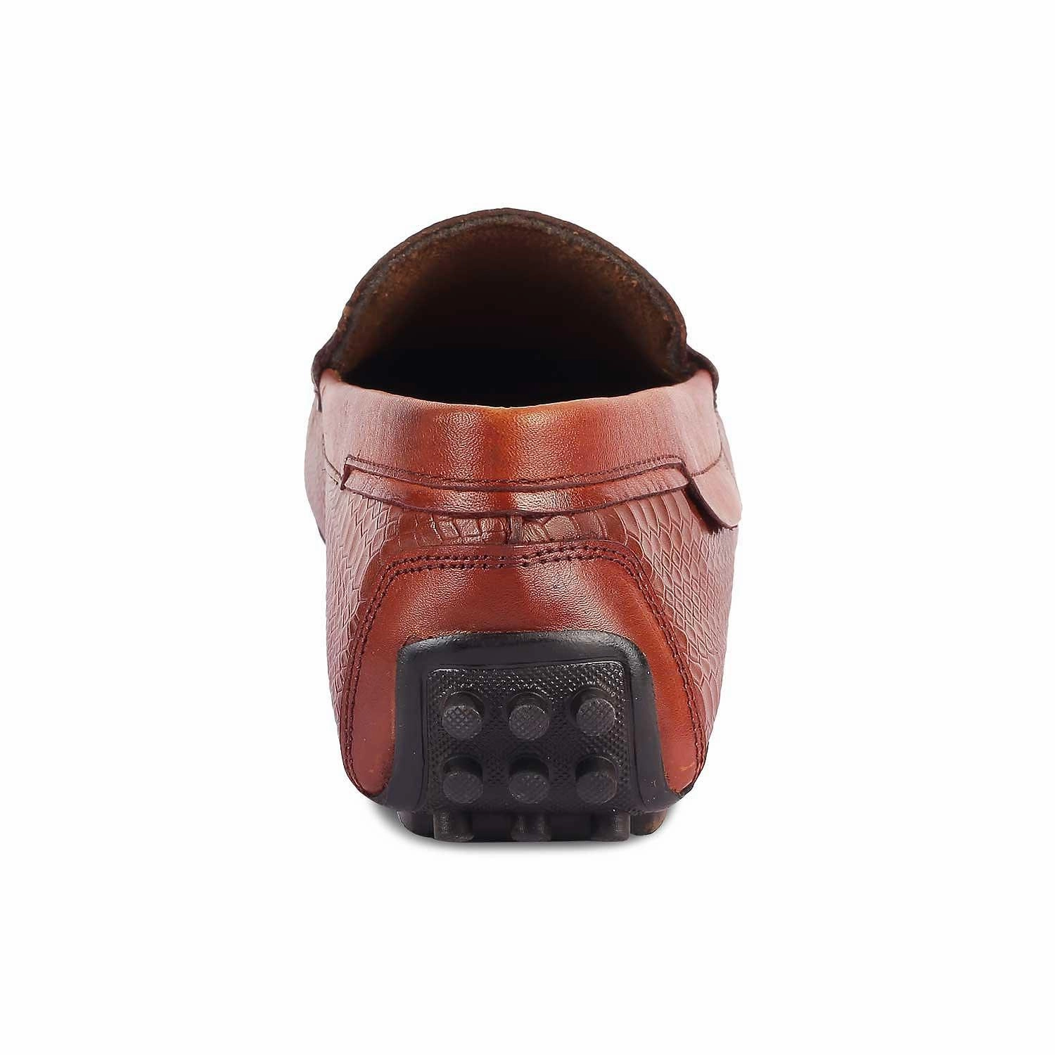 The Argon Tan Men's Leather Driving Loafers Tresmode Best Pants For Loafers