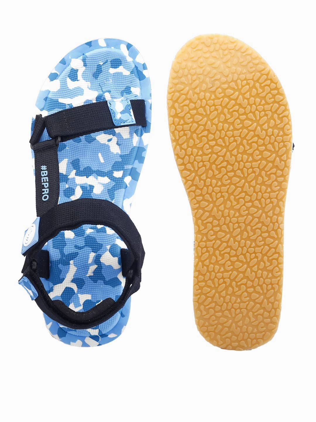 Bacca Bucci 'CamoStride NomadPro' Adventure Sandals - Robust All-Terrain Grip Puffy Sneaker Slippers