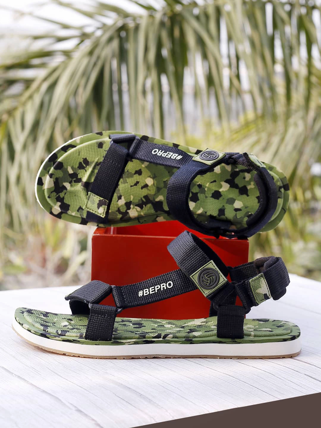 Slippers Meme Bacca Bucci 'CamoStride NomadPro' Adventure Sandals - Robust All-Terrain Grip