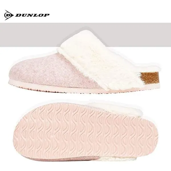 Dunlop Comfy Memory Foam Indoor Outdoor Super Soft Fluffy Slippers for Women Mountain Slitters